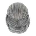 IMISSU Braided Chignon Dancer Hair Cover Donut Hair Pieces Scrunchies Hair Bun Wig Clips Updo Wedding Party for Women (M1 Grey)