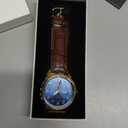 Taxau Men's Watch Big Face Easy Read Arabic Numeral Dress Watches for Men Classic Black Brown Leather Band Analog Mens Wrist Watch with Day and Date Fashion Business Waterproof Luminous Quartz Watch