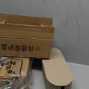 Marsui 2 Pcs Cable Management Box Cord Hider Organizer with 46 Pcs Cable Management Kit Wire Box for Power Strips Surge Protectors Desk TV Computer Wires Home Office(Light Coffee)