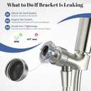 Filtered Shower Head with Handheld, High Pressure 5-Spray Shower Head with Filters for Hard Water, ON/OFF Switch Showerhead for Pets Bath, Shower Heads Filter - Remove Chlorine, Reduce Dry Itchy Skin (Black)