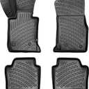 RizLiner BMW 3 Series 2006-2013 M3 E90 E92 E93 325i 328i 330i 335i 335is RWD (No xDrive Models) Floor Mats 3D Custom Fit Car Mats All Weather Waterproof Odorless Non-Slip (Front & Rear)