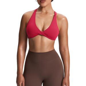 Aoxjox Women's Workout Sports Bras Fitness Satara Low Impact Bra Yoga Crop Tank, Small