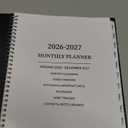 2026-2028 Monthly Planner, 2 Year Calendar Planner, Jul 2026 - Jun 2028, 8.5’’ x 11’’, Large Spiral Agenda, 24 Months, with Tabs ＆Pocket, Flexible Cover, Organizer for Office Home School, Black