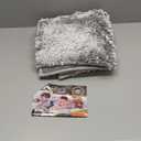 Yimobra Toilet Rugs U Shaped Washable, Extra Thick Soft Absorbent Chenille Contour Bathroom Rugs for Toilet 24x24 Inch, Quick Dry Non Slip Toilet Mat for Bath Floor, Light Grey