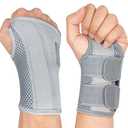 NuCamper Wrist Brace Carpal Tunnel Right Left Hand for Men Women Pain Relief, Night Wrist Sleep Supports Splints Arm Stabilizer with Compression Sleeve Adjustable Straps,for Tendonitis Arthritis