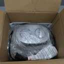 Amazon Basics Ceramic Space Heater, Portable Indoor Heating Solution, With Overheat and Tip-Over Protection, Thermostat, Non-Oscillating, 1500W, 7.52"D x 6.34"W x 9.45"H, Silver