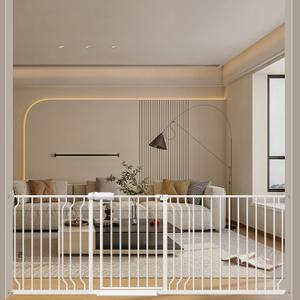 WAOWAO 71.65-85.03" Extra Wide Baby Gate Pressure Mounted 30" Tall White