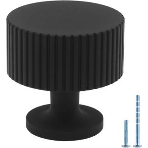 12 Pack Black Cabinet Knobs Dresser Knob, Matte Black Drawer knobs for Cabinets, Bathroom, Kitchen, Cupboard