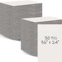 Qilery 30 Pcs White Cardboard Sheets 24" x 36" Bulk Large Corrugated Sheets 3mm Poster Board, Corrugated Cardboard for Protecting Packaging Mailing Shipping Picture Photo Backing Products Craft Card