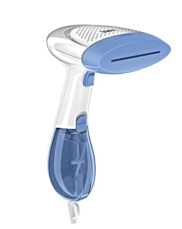 Conair Handheld Garment Steamer for Clothes, ExtremeSteam 1200W, Portable Handheld Design,White/Blue