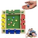 Shut The Box Dice Game,2-4 Player Family Wooden Board Table Math Games, 2026 Upgraded Wooden Dice Games for 2-4 Players, 8 Dices Classics Tabletop Version Games for Classroom,Home