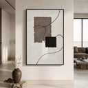 Extra Large Framed Neutral Beige Brown Abstract Wall Art, Vertical 40x60 In
Beige brown pictures, Canvas prints, Wood frame, Modern Minimalist paintings, Wall decor for living room bedroom entryway