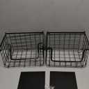 Oceanstar Stackable Metal Wire Storage Basket Set for Pantry, 11 x 9