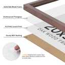 puthiac 20x30 Solid Oak Wood Picture Frame, Walnut, 1 Pack