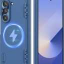 Nillkin for Samsung Galaxy Z Fold 6 Magnetic Case with Screen Protector, [Compatible with MagSafe][Hinge Protection] Frosted Texture Slim Fit Protective Phone Case for Galaxy Z Fold 6 Case Blue