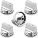(5Pcs) W11239985 Gas Stove Knobs Replacements Compatible with Whirlpool WFG525S0HZ1 WFG550S0HZ1 WFG525S0HZ0 WFG525S0JV0 WFG535S0JV1, Range Oven Knob Replace Part PD00061875 AP6333411 W10850015
