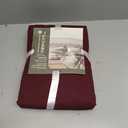 NEXHOME PRO Duvet Cover Set Kids Twin Size Linen Look Textured Organic Natural 100% Washed Cotton Duvet Cover Burgundy Dark Red 2 Pieces Bedding Set with Zipper Closure, Breathable (No Comforter)