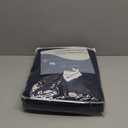 Nanspring 63 Inch Long Navy Blue Linen Curtains Luxury Small Curtain Farmhouse Light Filtering Semi Sheer Back Tab Rod Pocket Design Drapes for Bedroom Living Room Set of 2 Panels, W52 x L63 Inch