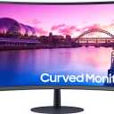 SAMSUNG 32-Inch S39C Series FHD Curved Gaming Monitor, 75Hz, AMD FreeSync, Game Mode, Advanced Eye Comfort, Frameless Display, Built in Speakers, Slim Metal Stand, LS32C392EANXGO, 2023, Black