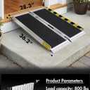 Portable Wheelchair ramp 3FT,Non-Slip Aluminum Threshold ramps for Home Steps,Folding Handicap Ramp,ramps for Home,doorways,Stairs,Weight Capacity up to 800LBS 3FT (Usable Height 3-9 inch)