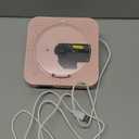 CD Player Portable with Bluetooth 5.1Desktop CD Player with HiFi Sound Speakers,Remote Control,Dust Cover,LED Display,Boombox FM Radio,USB/AUX for Home (Pink)