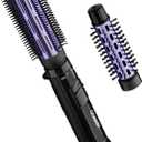 Conair 2-in-1 Hot Air Curling Combo, Includes 1.5-inch Curl Brush and 1-inch Aluminum Bristle Brush