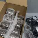 Zhehao 24 Pcs Glass Candle Jars with Lids Bulk, Round Empty Candle Container Tins, Dishwasher Safe and Leakproof DIY Crafts(Amber,Black,4 oz)