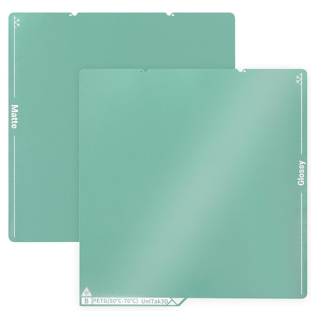 Kobra S1/Kobra X Cold Build Plate 264*276mm Double Sided Glossy+Matte Low-Temperature Print,Strong-Adhesion Platform Compatible with ANYCUBIC Kobra S1 Combo/Kobra X 3D Printers(No Glue Required)-1PCS