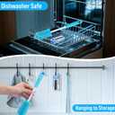 XANGNIER 4 PCS Water Bottle Cleaner Brush Set for Stanley Tumbler 40 oz/30 oz/20 oz Cup,Multifunctional Bottle Brush and Long Silicone Straw Cleaner Brush,Cleaning Kit for Owala/Yeti Cup Accessories