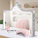 Half Moon Light for Nail Desk, 34.5In Foldable Square Nail Tech Lamp, 3000-6000K Dimmable Half Moon Nail Light for Manicure, Lash Eyelash Extension, Tattoo, Eyebrows, Crafts (White, A)