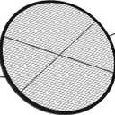 onlyfire Round Fire Pit Grill Grate, Heavy-Duty Steel Cooking Grate with X-Marks Design, Portable Campfire Grill for Outdoor BBQ, Camping, Picnics - 30 Inch