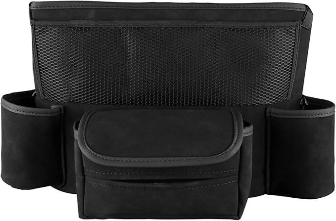 Car Large Capacity Storage Bag ，Car Seat Middle Storage Mesh Pocket Multifunctional Car Flip Fur Organizer with Car Storage Bag ，Multi-Function Car Car Accessories Interior