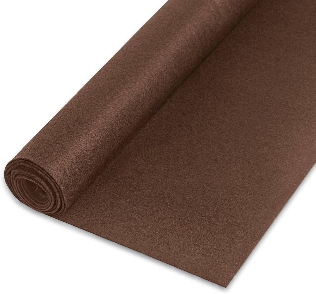 Felt Fabric 1.8 mm Thick 36" x 72" - Soft Durable Felt by The Yard Felt Sheets for Arts and Crafts, DIY Sewing, Crafting Projects (Dark Brown) 