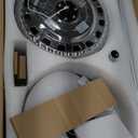 Moooni 52 Inch Modern Reversible Chandelier Fan with Lights and Remote, Elegant Crystal Fandelier Ceiling Light KIt for Bedroom Dining Room Silver (Chrome)