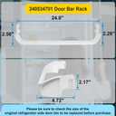 2 Pack UPGRADE 240534701 Refrigerator Door Shelf Rack Bar Fit for frigidaire kenmore Replacement Shelf Door Bin Parts Replace AP3214631, PS734936, 948952, EAP734936 Frigidaire Door Shelf Retainer Bar
