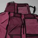 Helteko Backseat Car Organizer, Kick Mats Back Seat Protector with Touch Screen Tablet Holder, Back Seat Organizer for Kids with 9 Storage Pockets, Travel Accessories (2 Pack, Deep Pink)