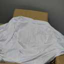 50 Pcs White Folding Chair Cover Washable Removable Universal Fitted Chair Cover Protector for Wedding Party Banquet Holidays Celebration Decoration Chair Covers