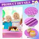 2 x Oudain 3 Pcs Kpop Theme Party Purple & Pink & Silver Iridescent Party Tablecloth 54 x 108 Inch Plastic Rectangle Tablecloth Waterproof Table Cover for Kpop Theme Birthday Decoration
