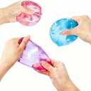 Premium Big Block Cube ,Ice Cube Squishies Toys,Durable, Slow-Rebound fingertip Exquisite Spherical ice Cube with boxGift-Ready (Blue)