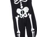GRAJTCIN Halloween Skeleton Costumes for Men Scary Glow in the Dark Skeleton Pajamas for Men S