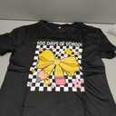 100 Days of School Shirt for Kindergarten Teacher: Bow Pencil Shirts, Teacher Appreciation Short Sleeve Shirts, Large 