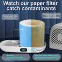 Humidifier Filter Replacement Compatible with Canopy Bedside and Nursery Humidifiers, Wood Pulp & Paper Filter, 4 Pack (Blue)