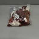 Velvet Throw Pillow Covers 20x20, Soft Vintage Couch Pillow Cover, Cow Hide Cowhide Print Farm Animal Fur Square Accent Cushion Cover for Farmhouse Living Room Decor, Brown White