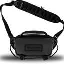WANDRD ROGUE Sling: Compact Camera Sling and Crossbody Bag with Fast Access, 3-Way Carry Lightweight Everyday Bag Great for Travel, Photography, and Daily Use (Black) (6L)