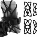 Motorcycle Web Grip Silicone Cell Phone Holder Band Security Rubber Band Mount Tether Elastic for Smart Phone Cradle Bracket on Bicycle Motorcycle