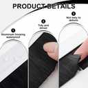 Frienda 2 Set Door Brush Bottom Sweep Brush Weather Stripping Aluminum Door Seal with Screws for Gaps up to 1 Inch, for Home, Commercial Gate, Fill Gaps Dust, Debris (1 x 36 Inch,White)