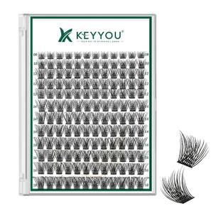 Lash Clusters 144pcs Eyelash Clusters D Curl 8-18MIX Individual Lashes KEYYOU Air Touch Cluster Lashes Super Lightweight Soft Wispy Comfortable Easy DIY at Home(Air01-D-8-18MIX)