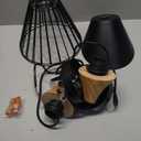 Black Pendant Light, 2 Packs 9.4inch Modern Pendant Lights, Farmhouse Pendant Light, Kitchen Pendant Lighting, Black Pendant Lights Kitchen Island for Living Room, Bar, Bedroom, Office