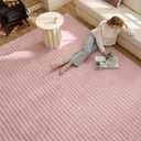 Bedsure 6x9 Bubble Fluffy Rug for Living Room Rug, Machine Washable, Pink
Soft Texture, Low-Pile, Pet Friendly, Non-Slip with 4 Grip Pads, Easy Care, Suitable for Bedroom, Kid Room, Teen Girls Room