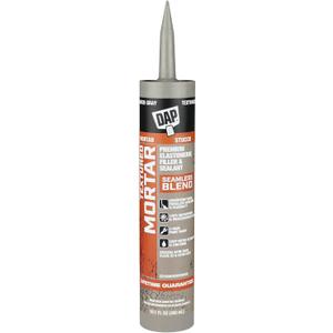 DAP Textured Mortar Premium Elastomeric Latex Filler & Sealant, Gray, 10.1 Oz (7079810082)